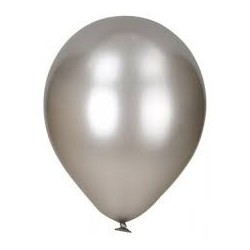 GLOBO HELLIUM PLATA METALIZADO